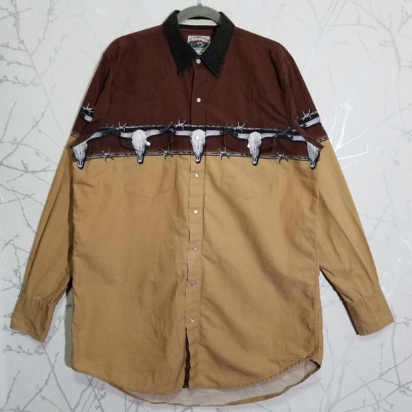 Cumberland outfitters Other - Cumberland Outfitters Steer Head Western Shirt